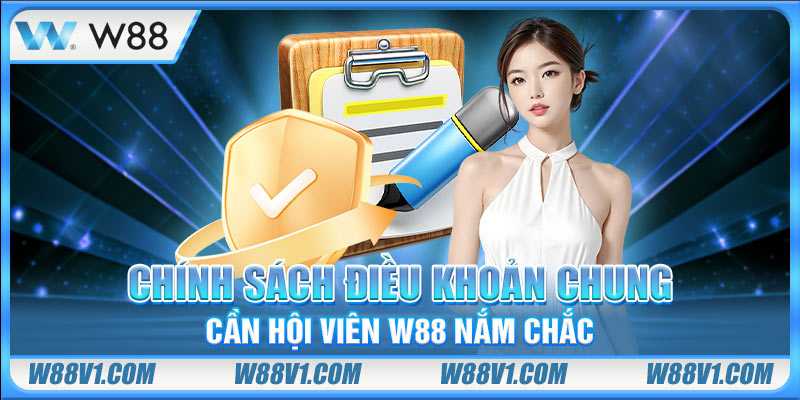 Điều Khoản Điều Kiện Chính sách điều khoản chung cần hội viên W88 nắm chắc