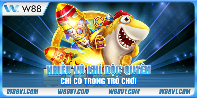 Bắn Cá Thần Tài - Game Chơi Đơn Giản Với Thưởng Giá Trị Nhiều vũ khí độc quyền chỉ có trong trò chơi